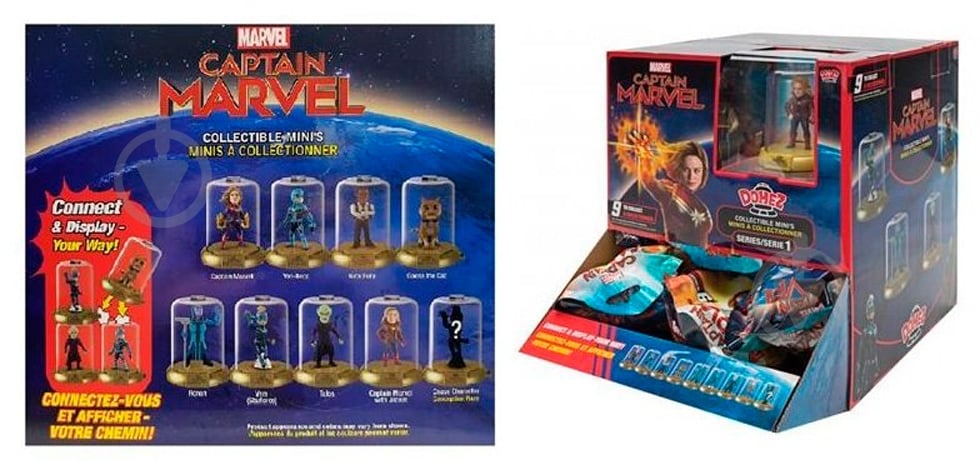 Фигурка Jazwares Domez Marvel's Captain Marvel S1 сюрприз (DMZ0147) - фото 1 Фигурка Jazwares Domez Marvel's Captain Marvel S1 сюрприз (DMZ0147) - фото 1