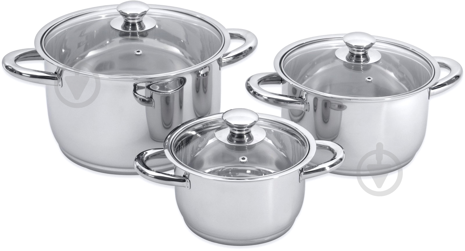 Набор посуды BergHOFF Vision prima 6 предметов 1106010 - фото 1