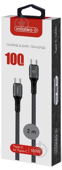 Кабель Intaleo CBGPD100WTT2 Type-C to Type-C 100W 2 м серый (1283126559570) - фото 2 Кабель Intaleo CBGPD100WTT2 Type-C to Type-C 100W 2 м серый (1283126559570) - фото 2