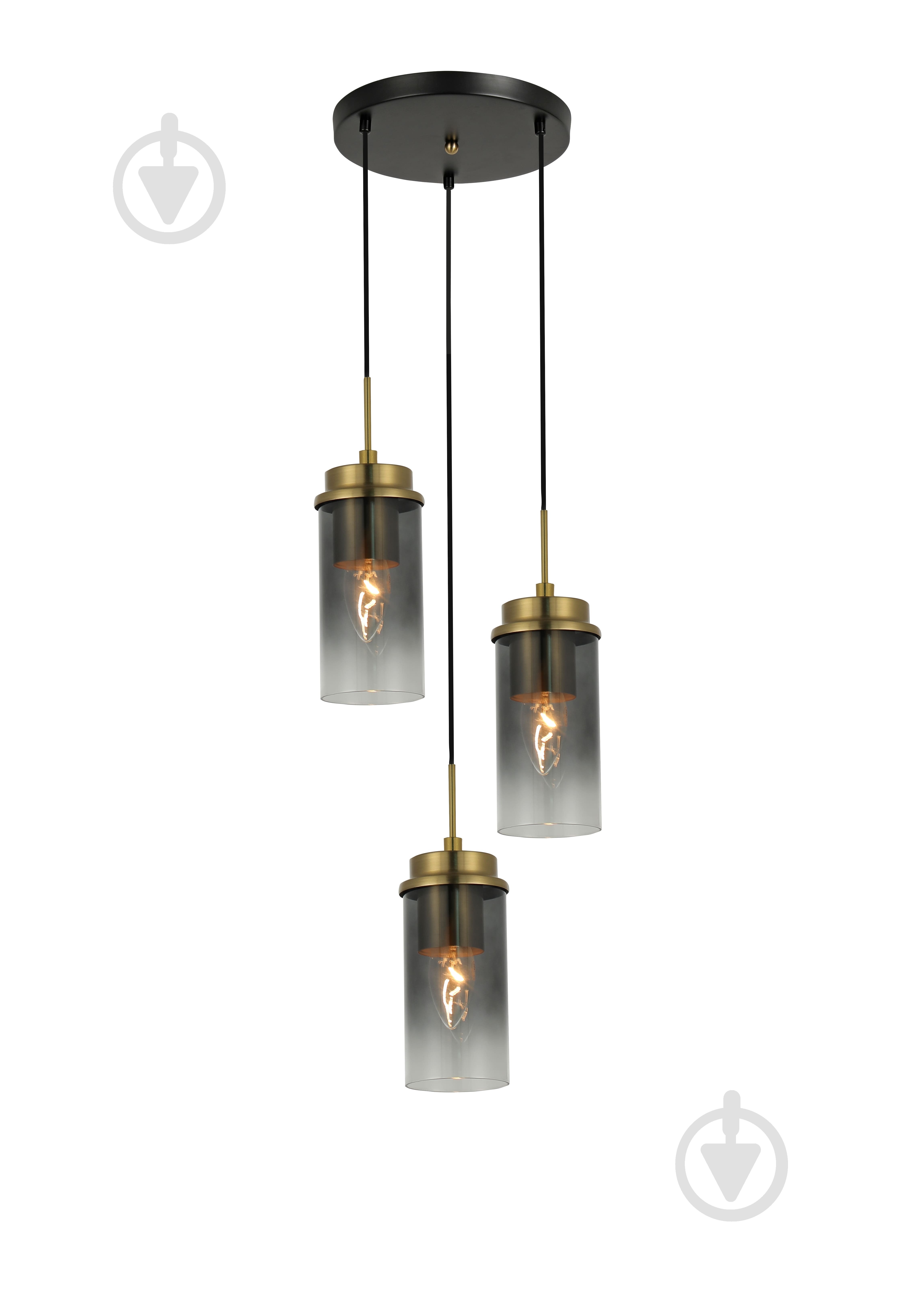 Подвес Sensio Bresta 3x40 Вт /E14 черный/медный LS-74662/3PB-E1440W - фото 1