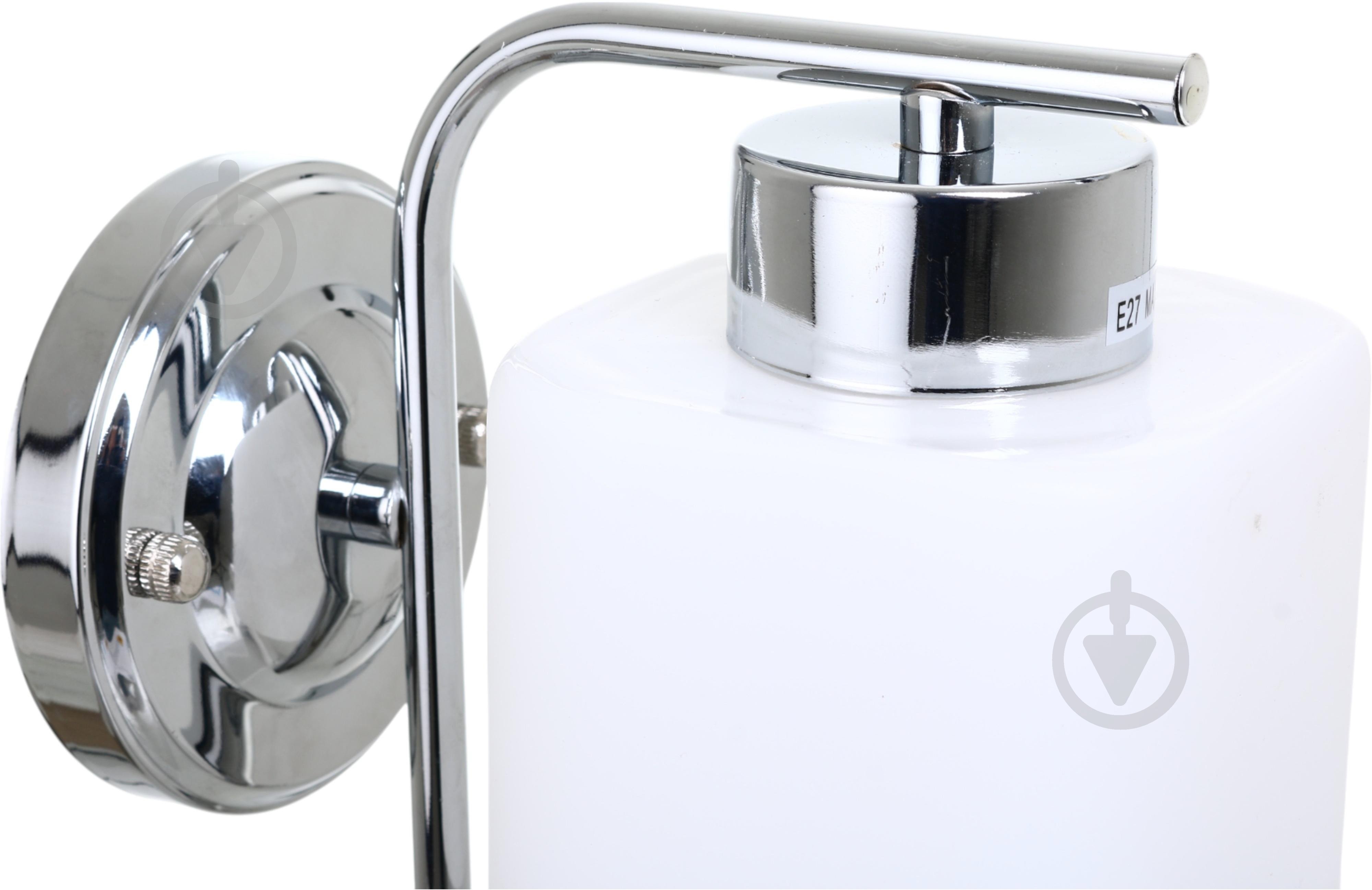 Бра Sensio Orlean 1x40 Вт E27 хром/білий LS-07380/1W-E2740W - фото 3