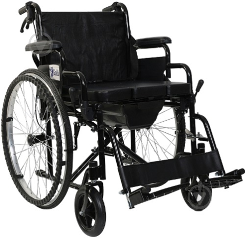 Коляска инвалидная Karadeniz Medical G120 с санитарным оснащением без двигателя - фото 1