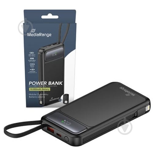 Повербанк MediaRange 10000 mAh black (MRMA753) - фото 6