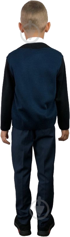Бомбер для мальчика ART KNIT р.116 синий - фото 2