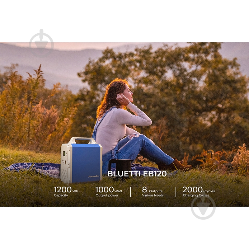 Зарядная станция BLUETTI EB120 (1200 Вт·год) - фото 7 Зарядная станция BLUETTI EB120 (1200 Вт·год) - фото 7