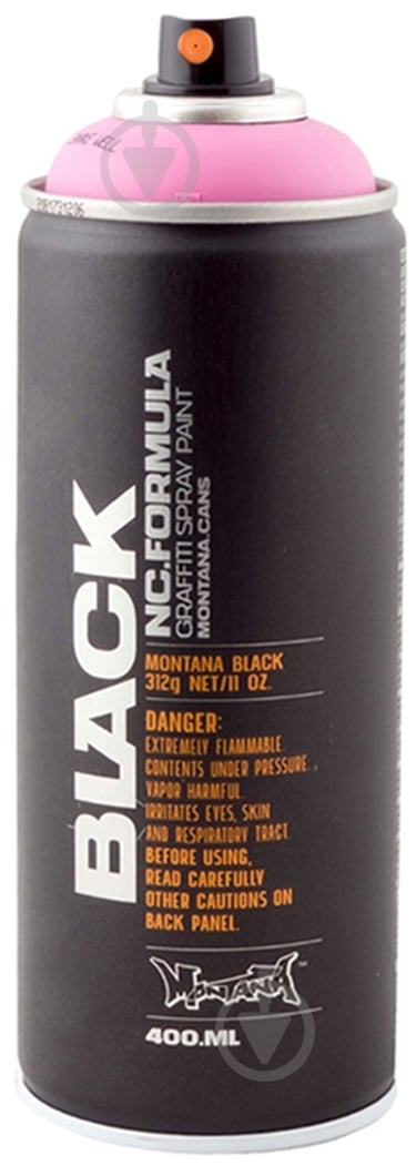 Фарба аерозольна Montana BLACK P 4000 power рожевий мат 400 мл - фото 1