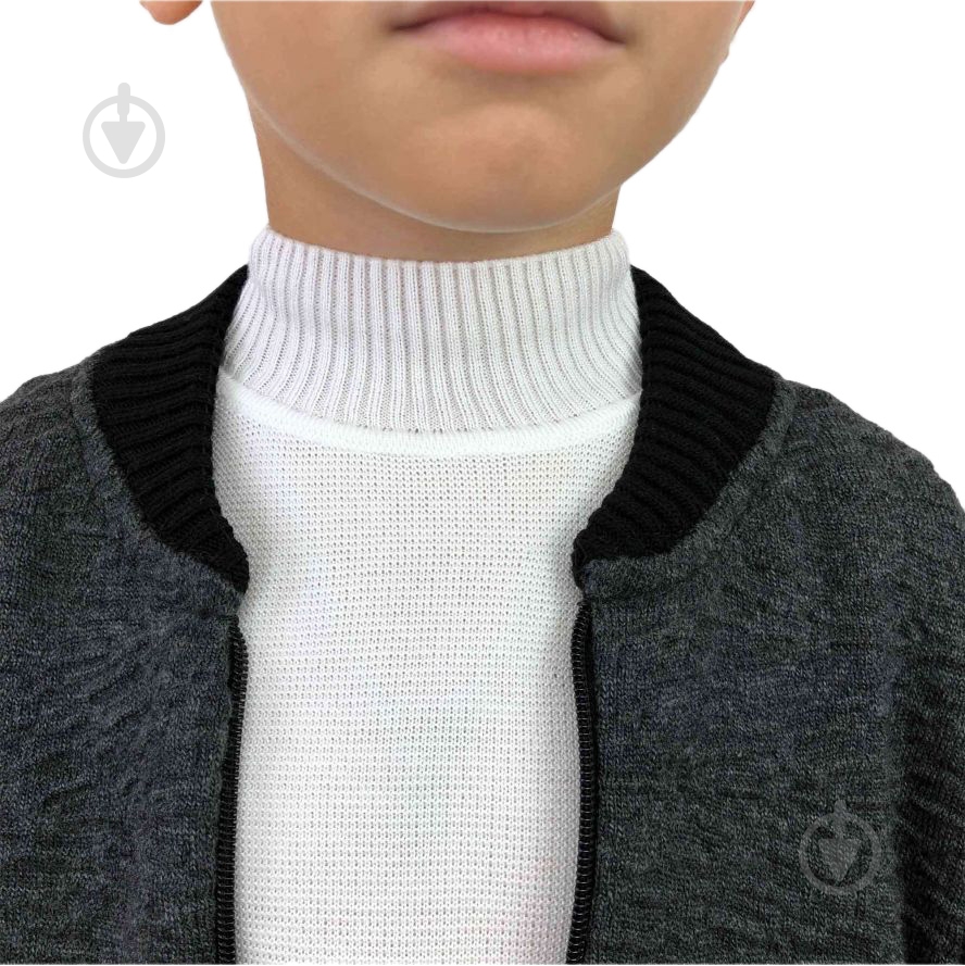 Бомбер для мальчика ART KNIT р.152 серый - фото 3