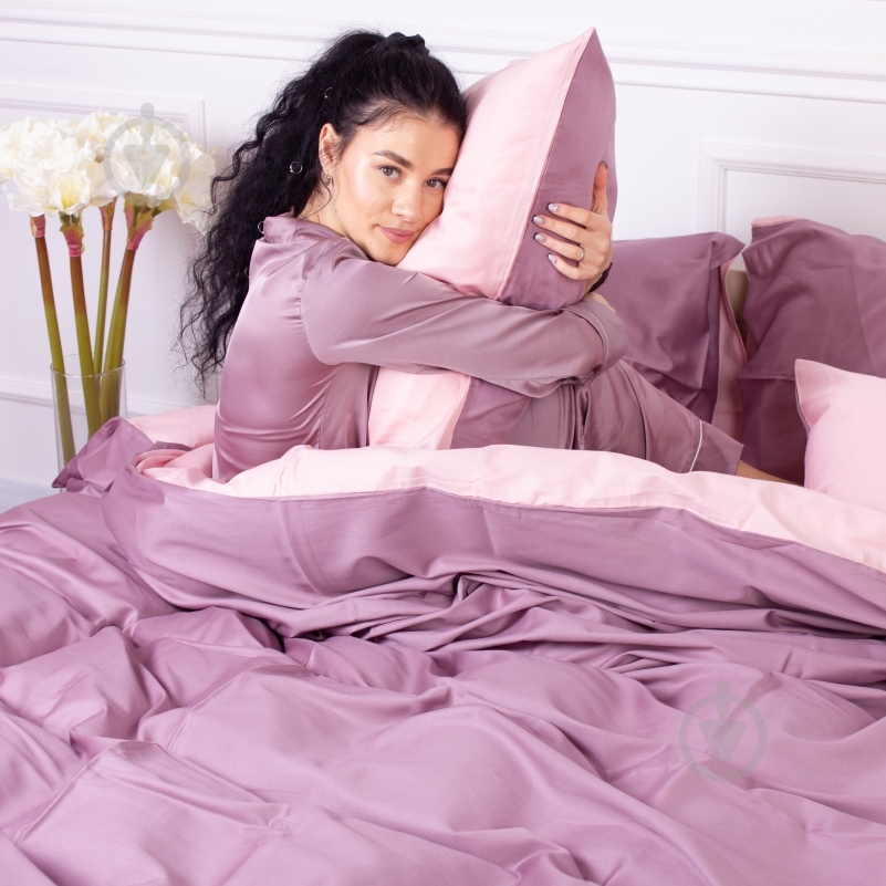 Наволочка Satin Premium 0199+0231 Violet 50x50 см розовый/фиолетовый MirSon - фото 5