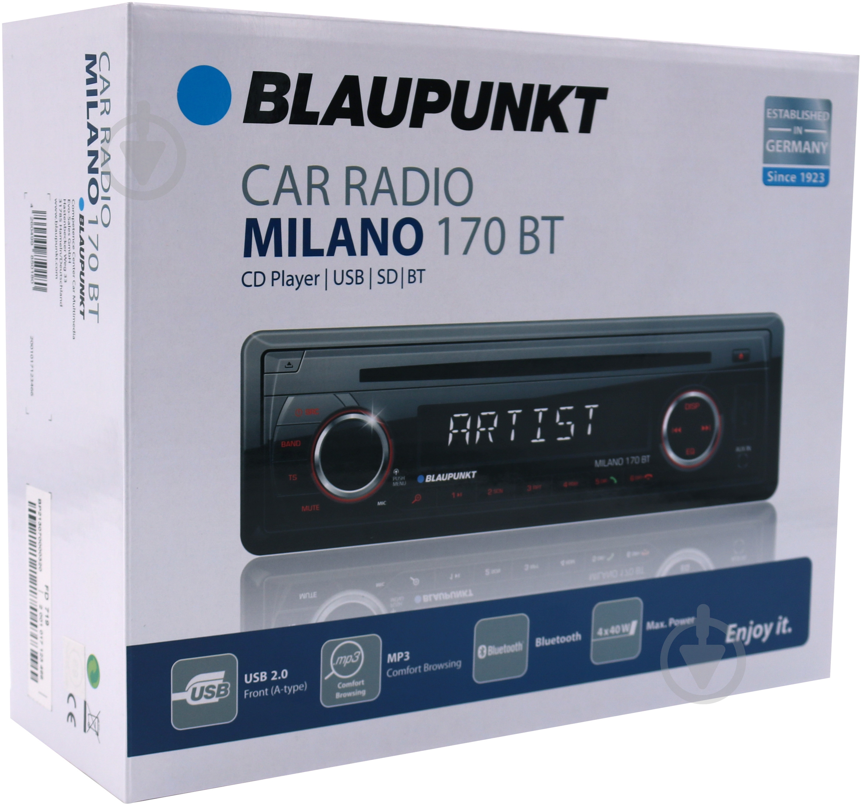 Автомагнитола Blaupunkt Milano 170 BT 00000012864 - фото 6 Автомагнитола Blaupunkt Milano 170 BT 00000012864 - фото 6