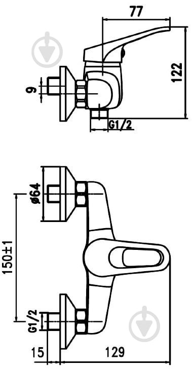 Смеситель для душа Aqua Rodos Dekor 90017-7A - фото 4 Смеситель для душа Aqua Rodos Dekor 90017-7A - фото 4