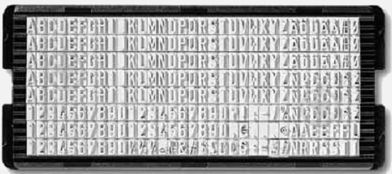 Касса букв 6004 Blister/Lat Trodat - фото 1