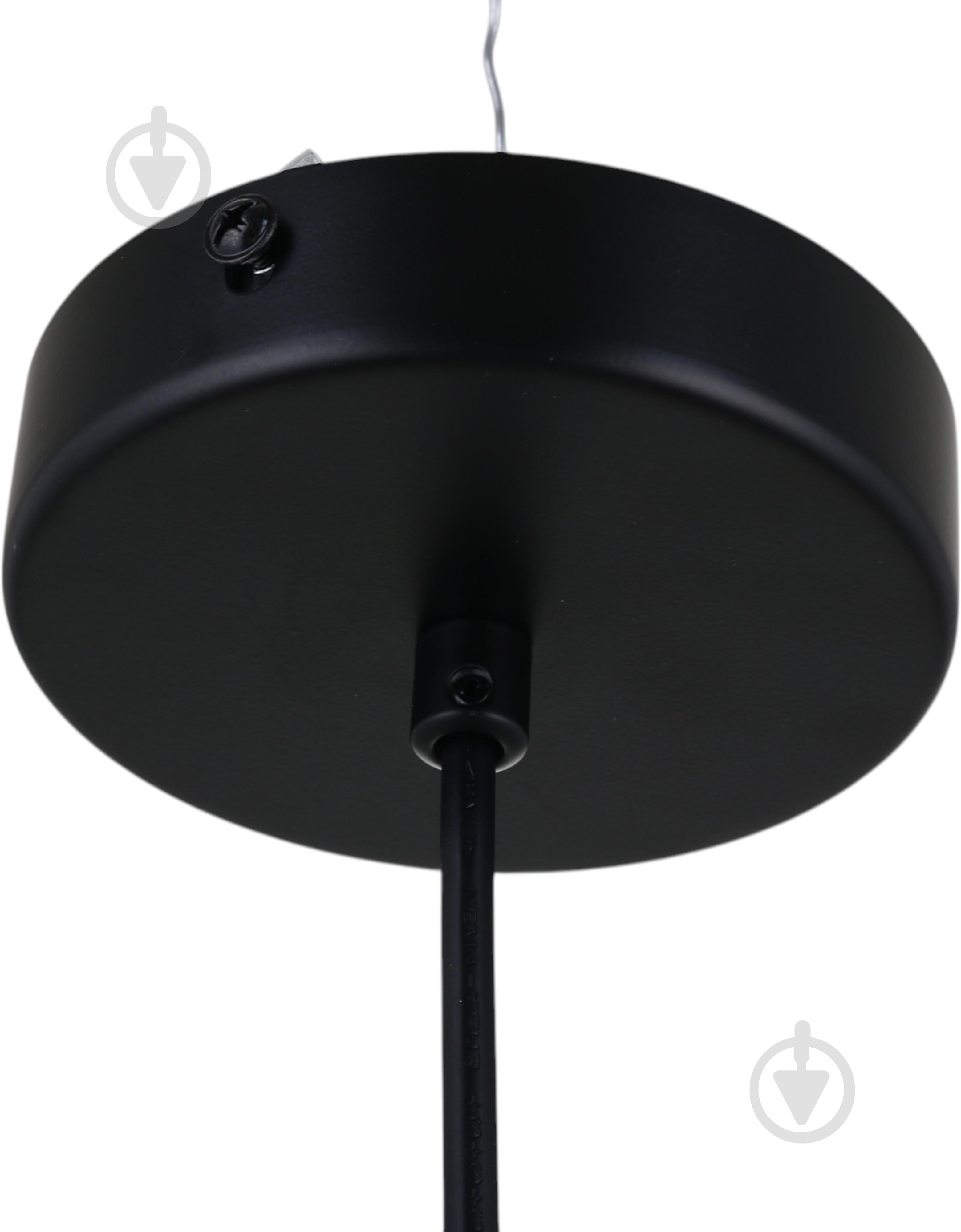 Підвіс Sensio Lil 1x40 Вт E14 чорний/димчастий LS-74658/1PB-E1440W - фото 4