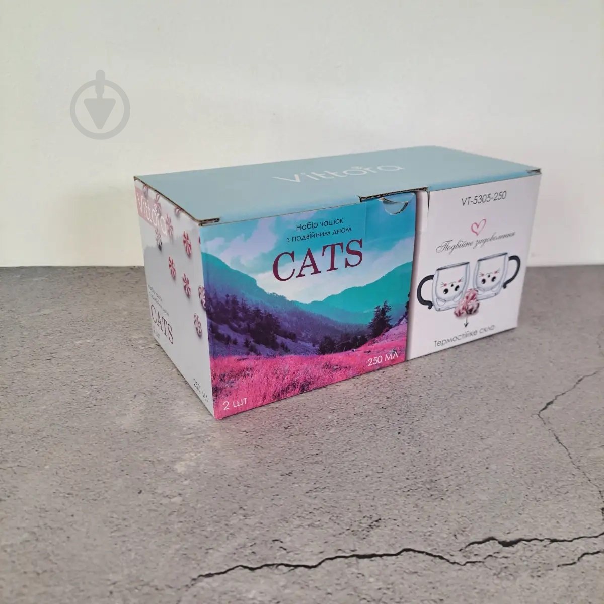 Набор чашек Vittora Cats 250 мл 2 шт. - фото 6 Набор чашек Vittora Cats 250 мл 2 шт. - фото 6