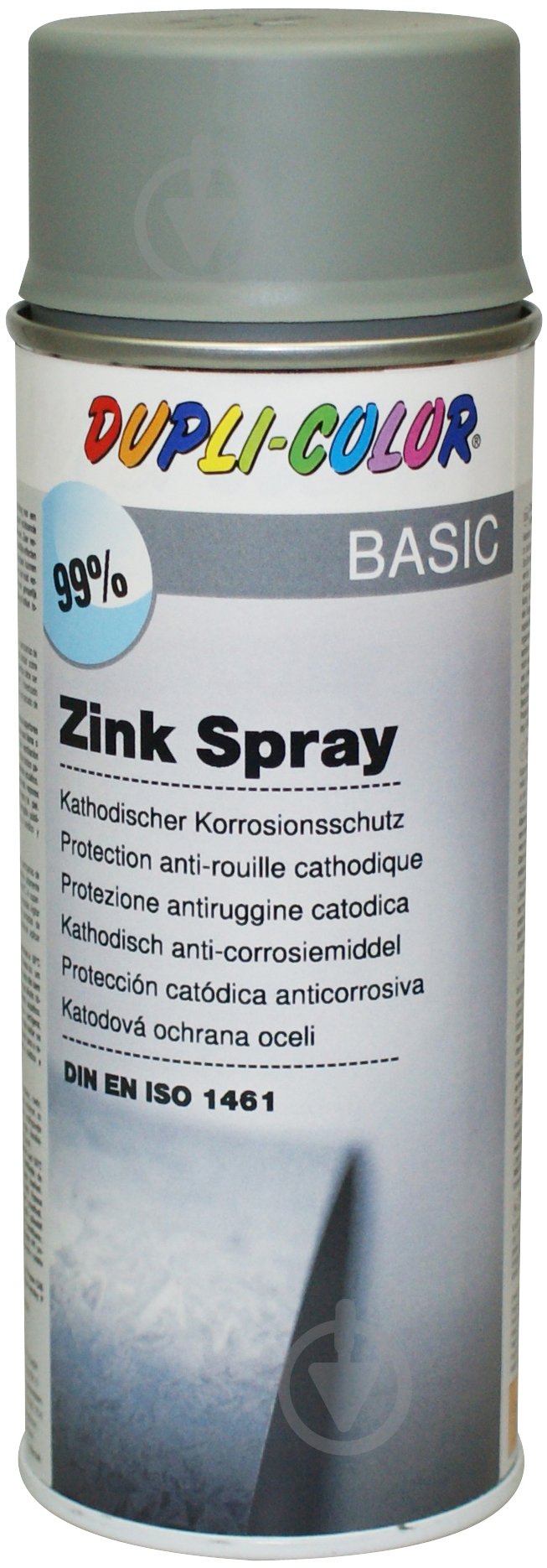Грунт аэрозольный Dupli-Color для оцинкованных деталей серый мат 400 мл - фото 1