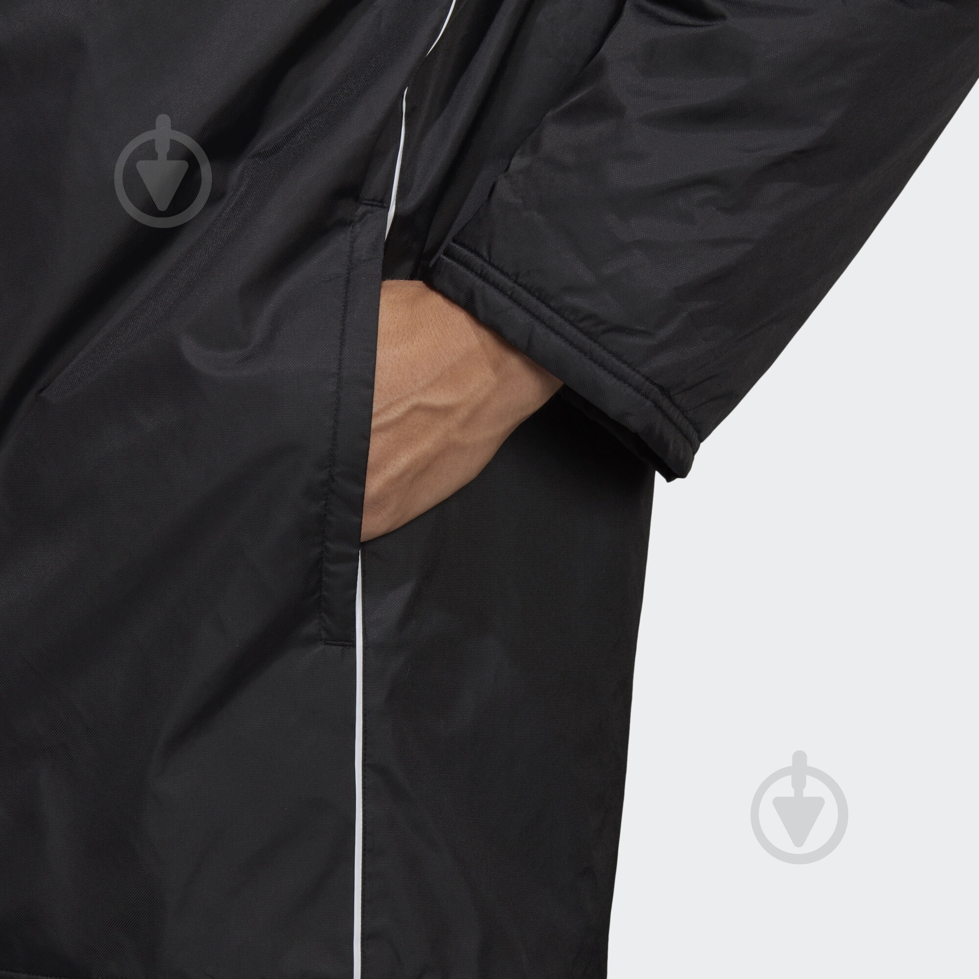 Куртка Adidas CORE18 STD JKT CE9057 р.L черно-белая - фото 8