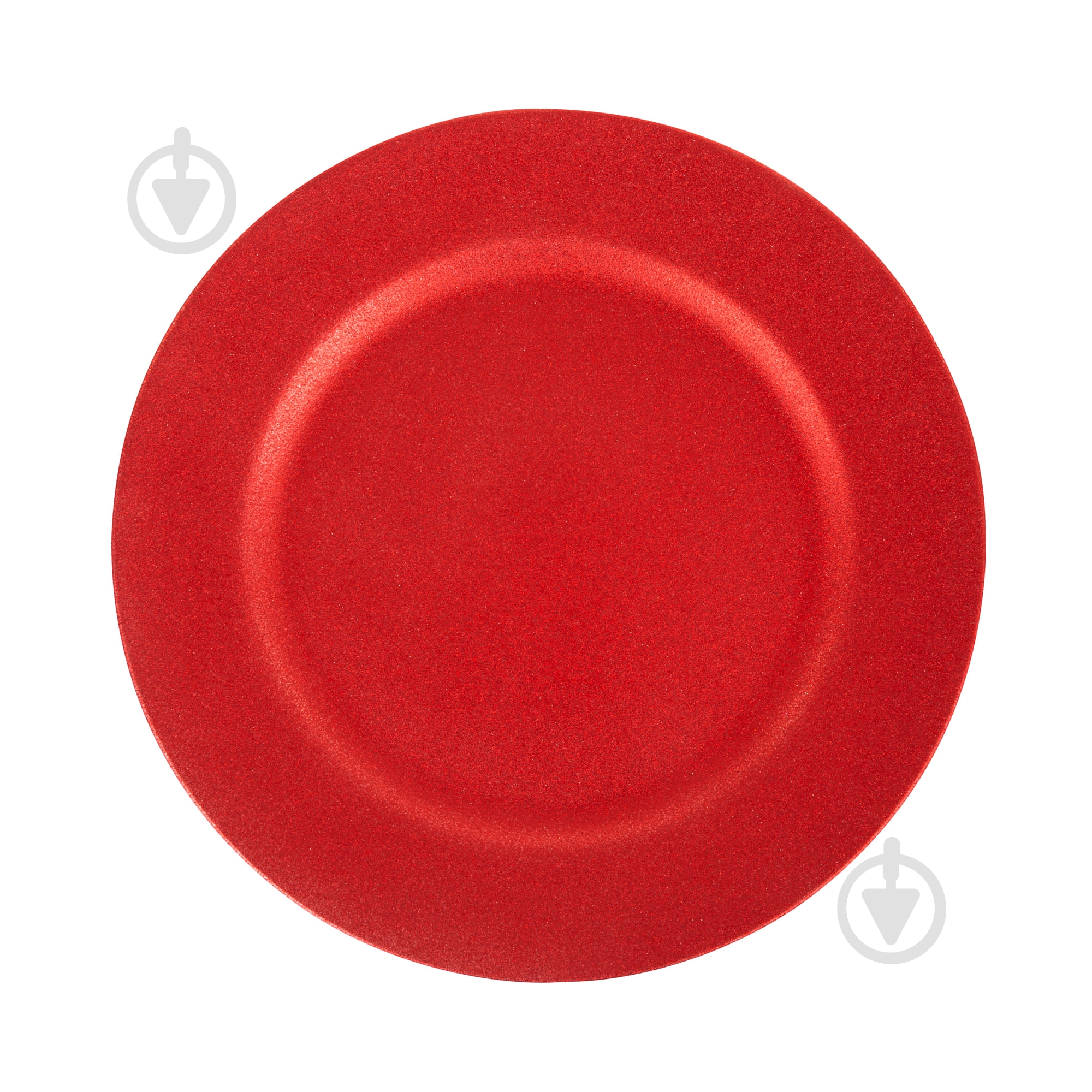 Тарелка сервировочная Ambition 33 см красный - фото 1