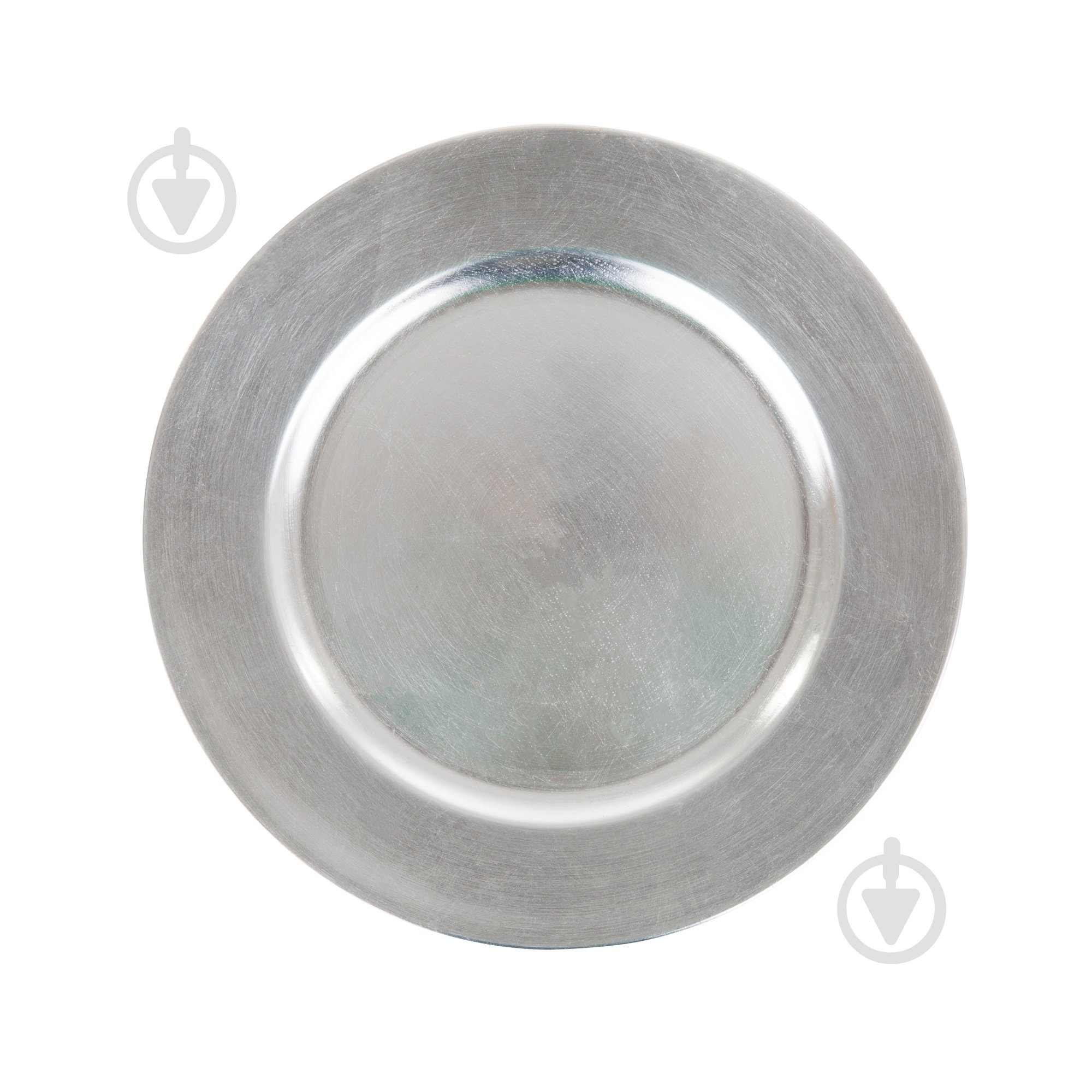 Тарілка сервірувальна Ambition 33 см срібний - фото 1