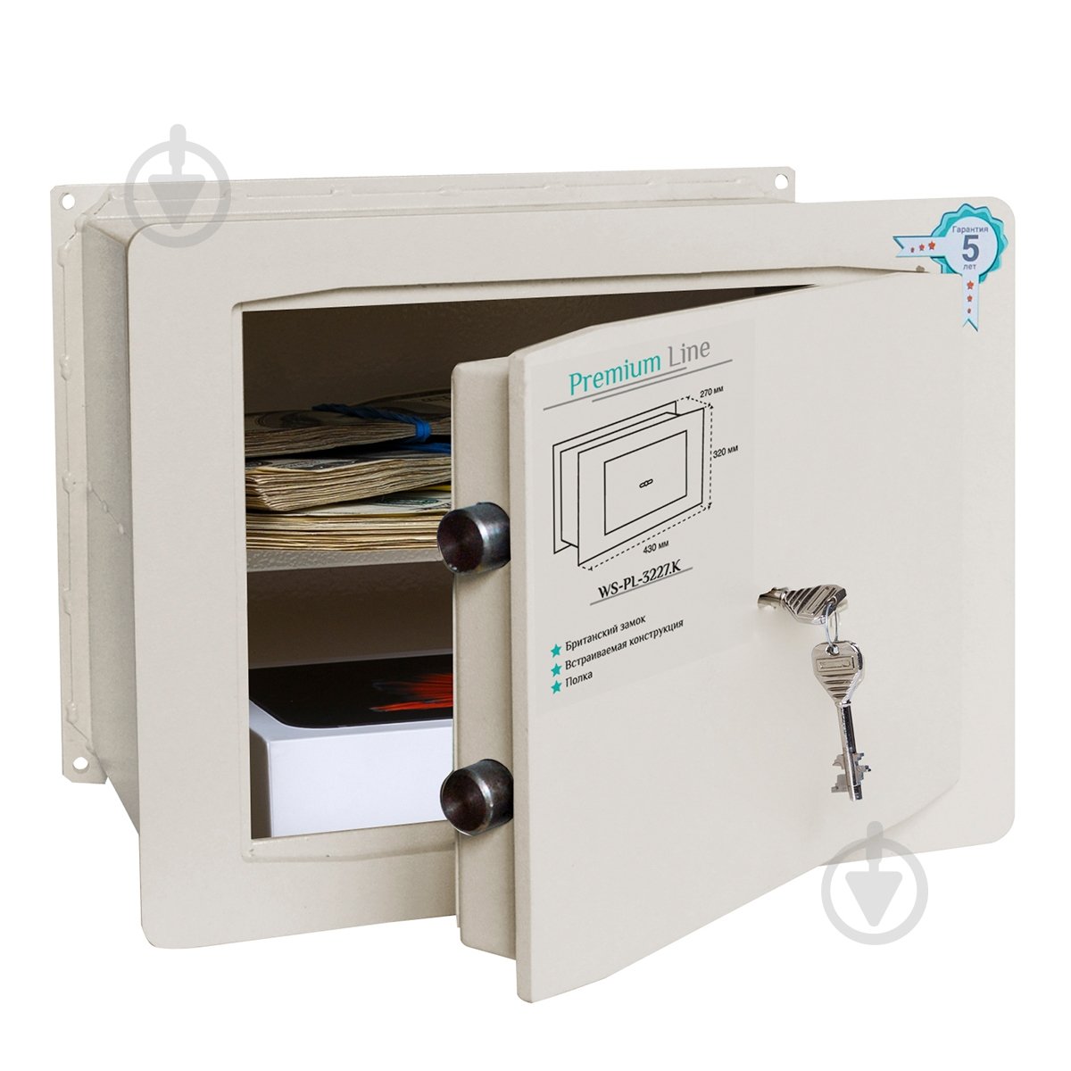 Сейф встраиваемый Ferocon WS-PL-3227.К - фото 4