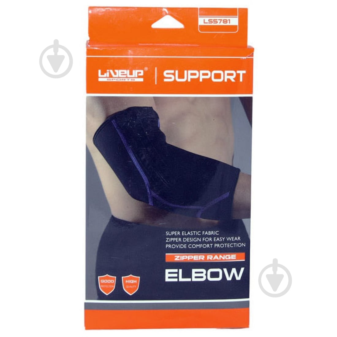 Фиксатор Elbow Support LiveUp LS5781 р. L-XL черный - фото 1