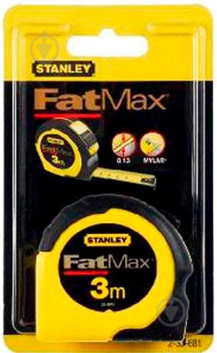 Рулетка Stanley FatMax 2-33-681 3 м x 16 мм - фото 2 Рулетка Stanley FatMax 2-33-681 3 м x 16 мм - фото 2