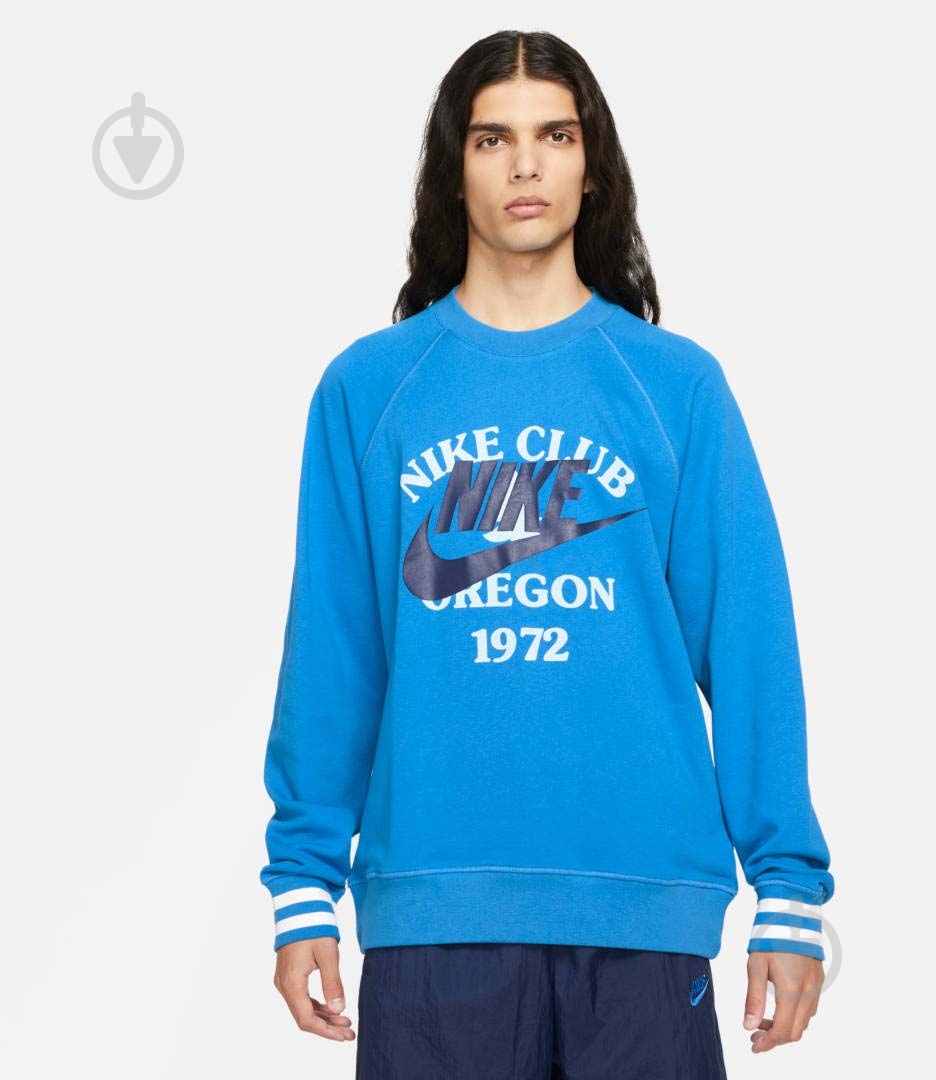 Свитшот Nike M NSW TREND FT CREW DD6165-435 р. M голубой - фото 2