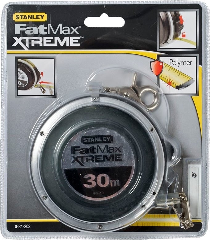 Рулетка Stanley FatMaxSelfRetract 0-34-203 30  м x 9,5  мм - фото 2