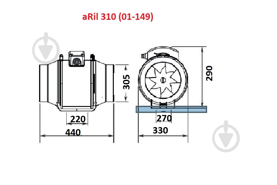 Вентилятор канальный AirRoxy aRil 310 белый - фото 8 Вентилятор канальный AirRoxy aRil 310 белый - фото 8