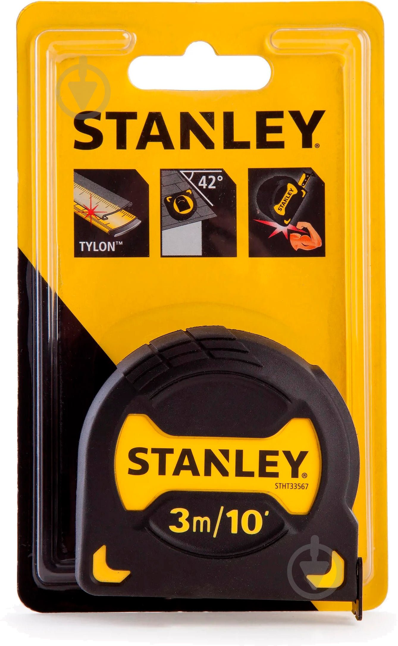 Рулетка Stanley Griptape STHT0-33567 3 м x 19 мм - фото 2 Рулетка Stanley Griptape STHT0-33567 3 м x 19 мм - фото 2