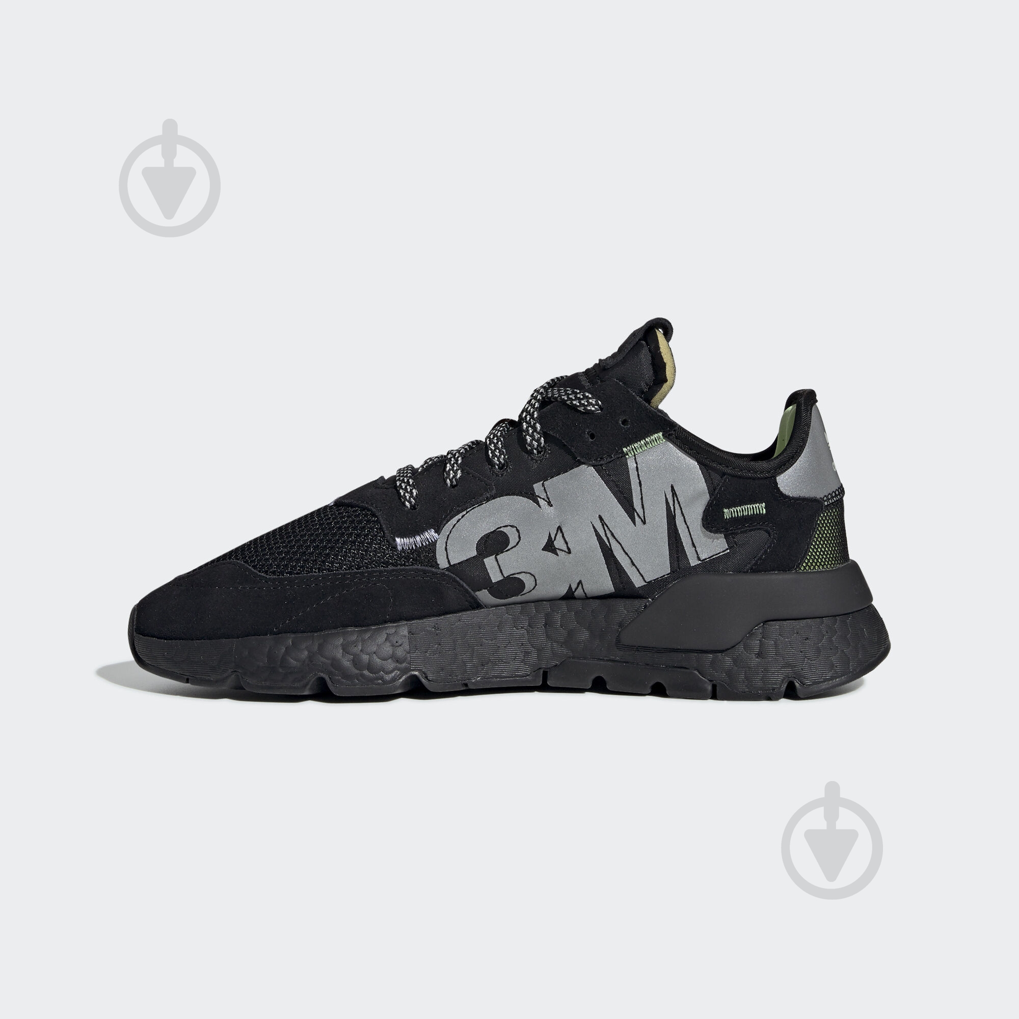 Кросівки чоловічі демісезонні Adidas NITE JOGGER EE5884 р.43 1/3 чорні - фото 6