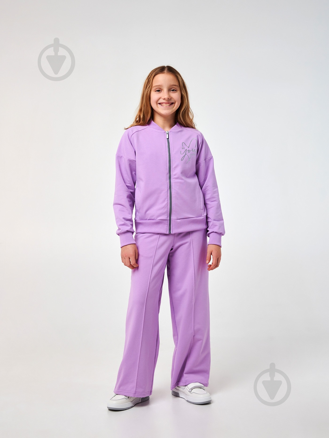 Комплект для девочек Smil р.128 лиловый 117395 - фото 1