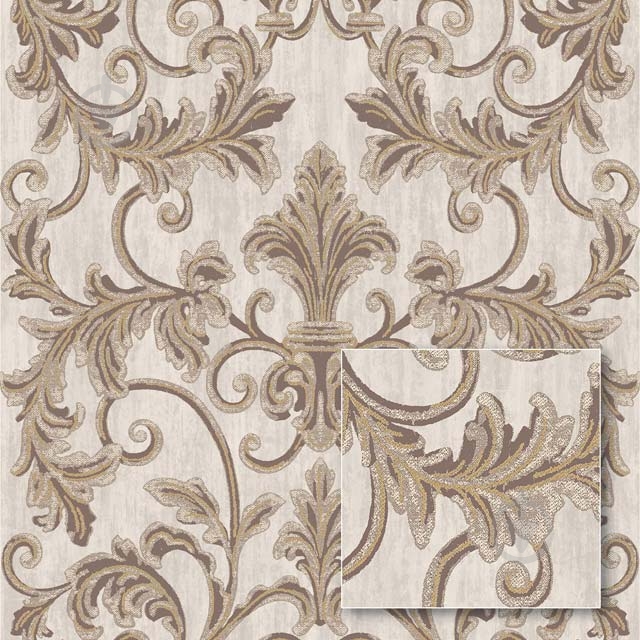 Обои виниловые горячего тиснения Sintra Belladomo МАРУН 530412 1,06x10,05 м - фото 1