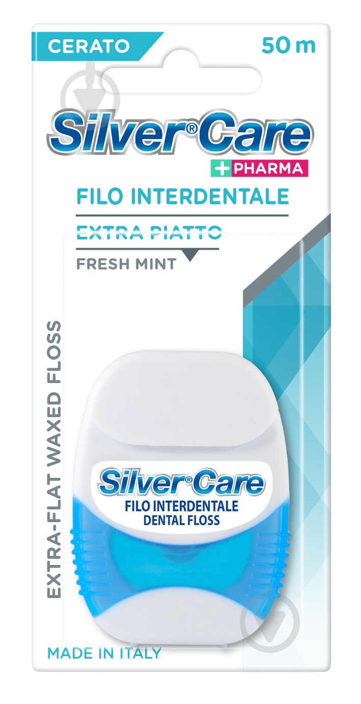 Зубная нить Silver Care H2O экстраплоская 50 м - фото 2