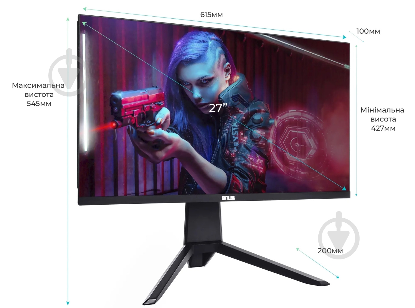 Моноблок Artline Gaming G79 Windows 11 Home 27 (G79v63Win) black - фото 12