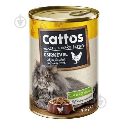 Консерва Cattos с курицей 415 г - фото 1 Консерва Cattos с курицей 415 г - фото 1