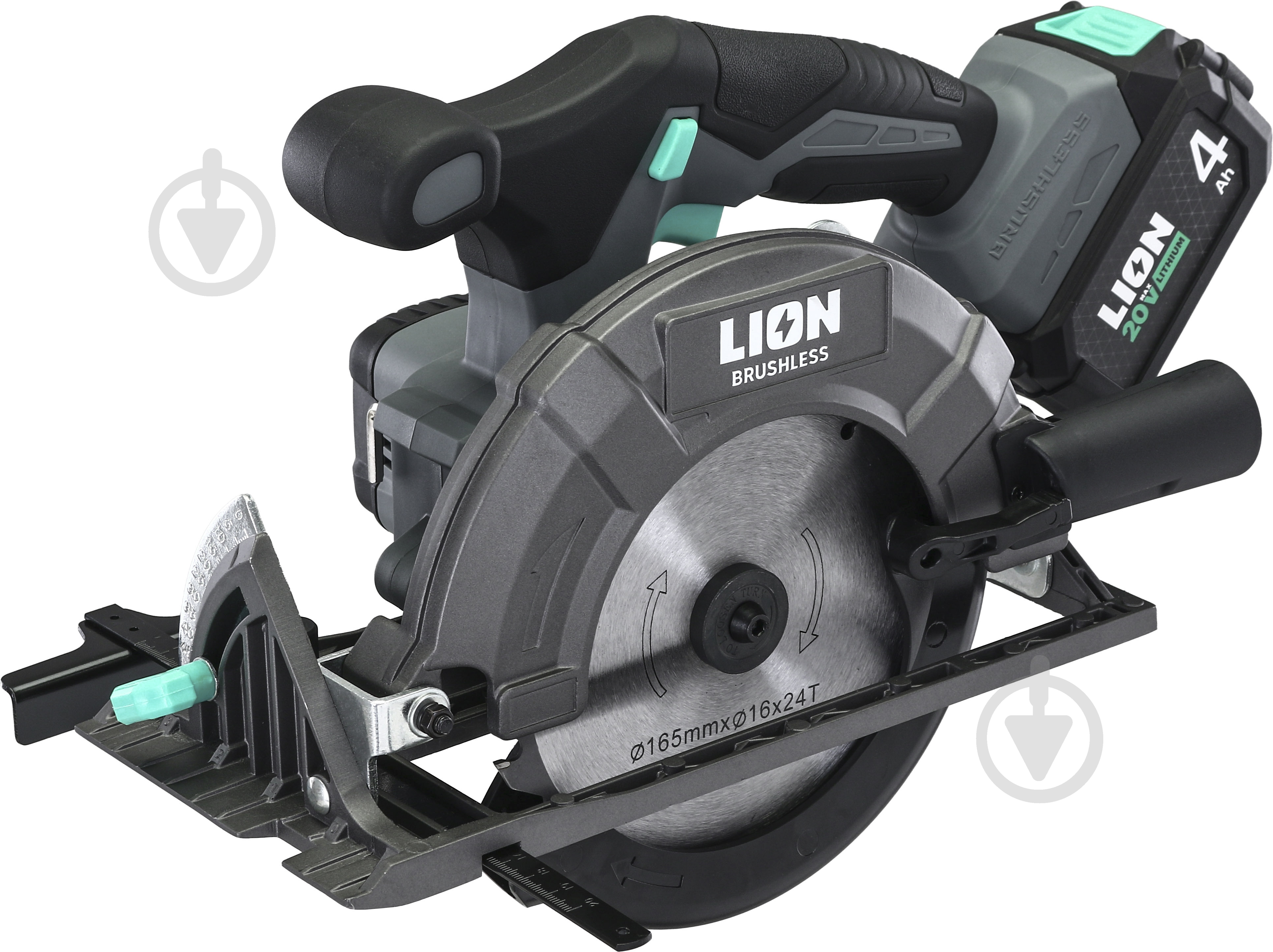 Пила дисковая LION BC1-20BL-165AL с аккумулятором и зарядным устройством - фото 9 Пила дисковая LION BC1-20BL-165AL с аккумулятором и зарядным устройством - фото 9