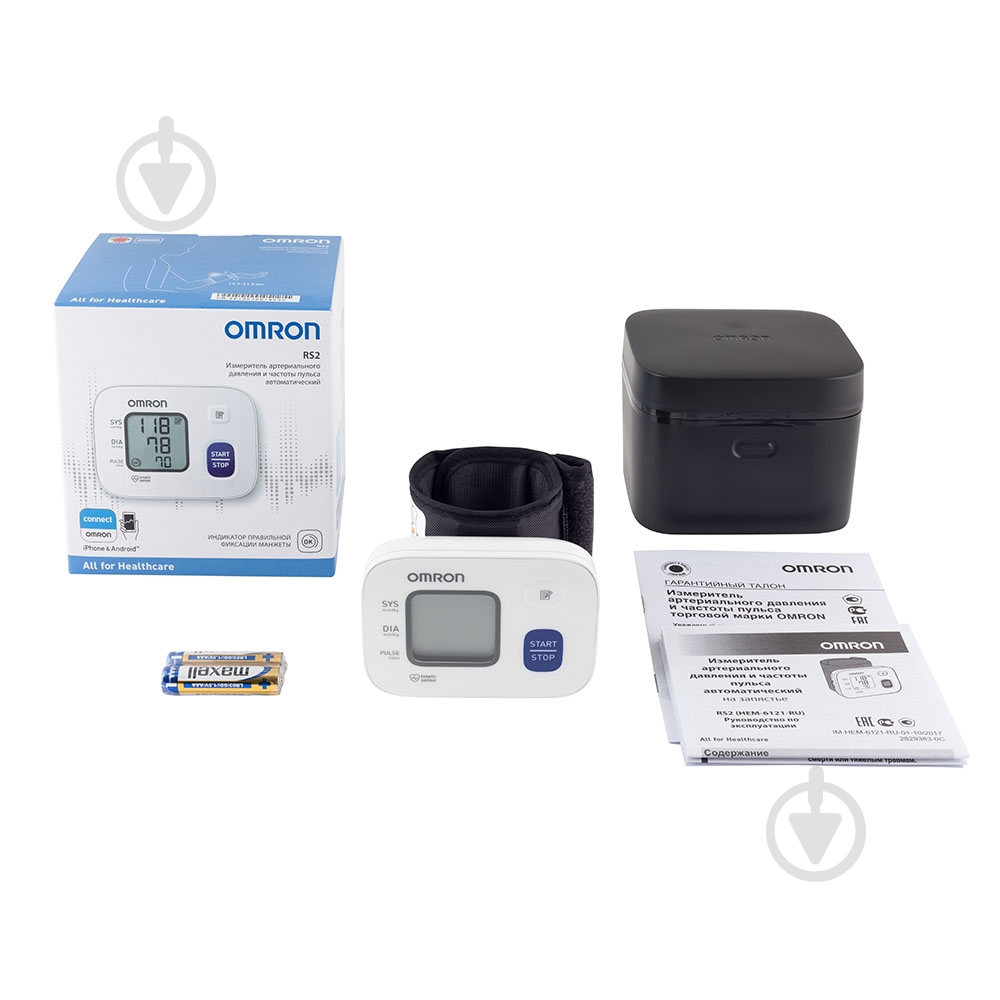 Тонометр Omron RS2 НЕМ-6161-E - фото 2 Тонометр Omron RS2 НЕМ-6161-E - фото 2