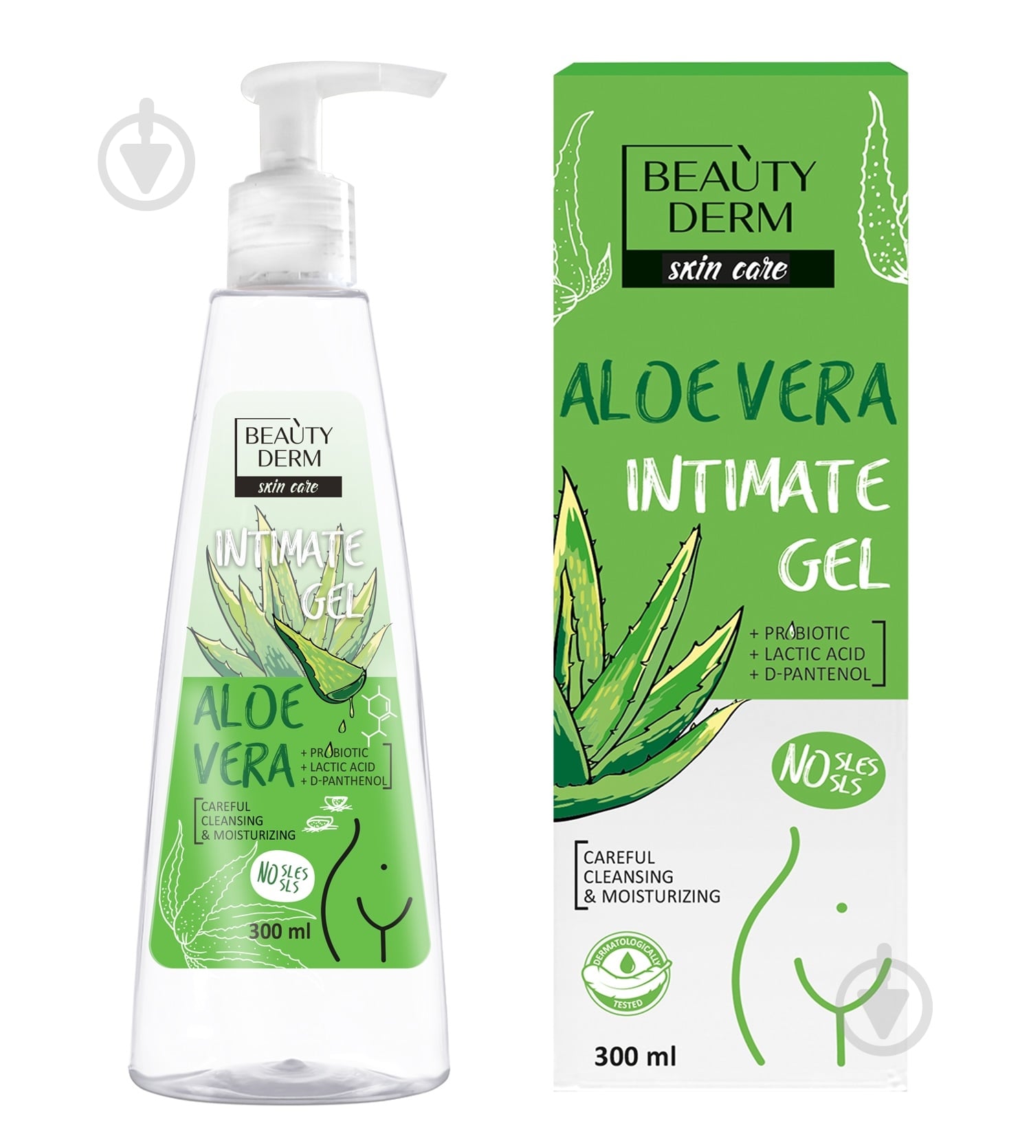 Гель для інтимної гігієни Beautyderm Aloe Vera 300 мл - фото 1