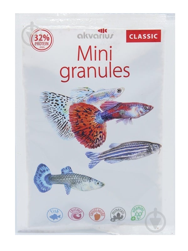 Корм Акваріус классик меню мини-гранулы 40 г - фото 1