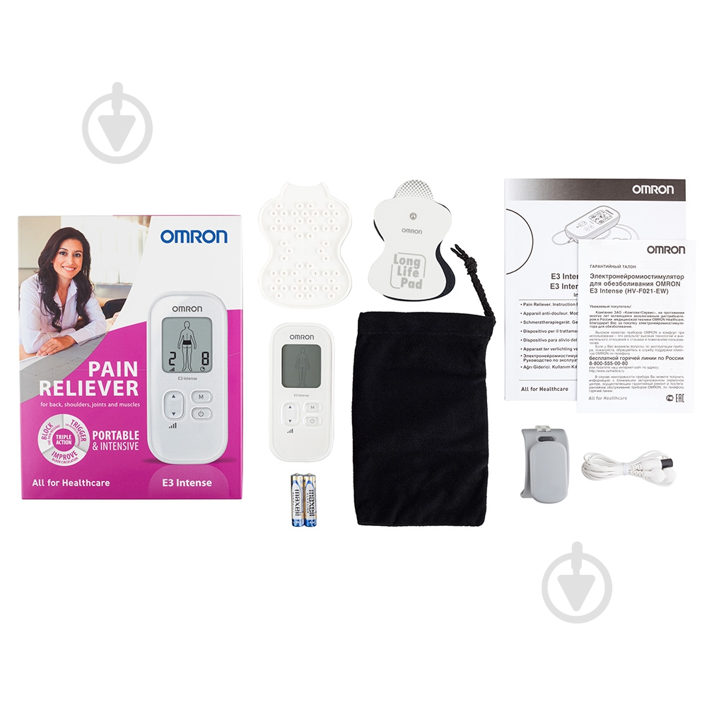 Нейростимулятор Omron HV-F021-EW Е3 Intense - фото 2 Нейростимулятор Omron HV-F021-EW Е3 Intense - фото 2