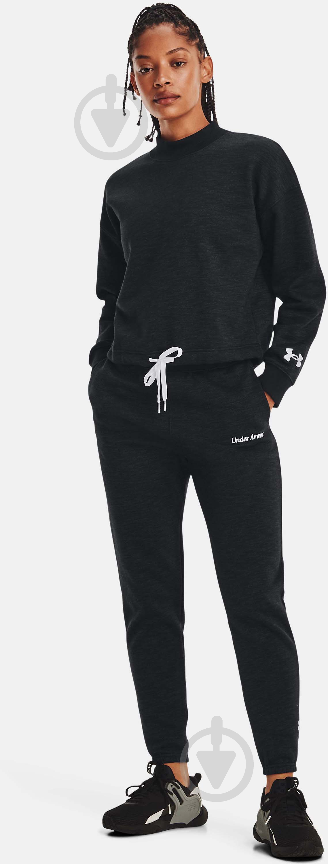 Штани Under Armour ESSENTIAL SCRIPT PANT 1374105-001 р. L чорний - фото 3 Штани Under Armour ESSENTIAL SCRIPT PANT 1374105-001 р. L чорний - фото 3