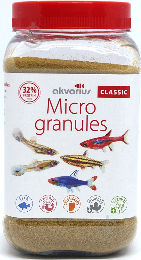 Корм Акваріус классик меню микро-гранулы 250 г - фото 1