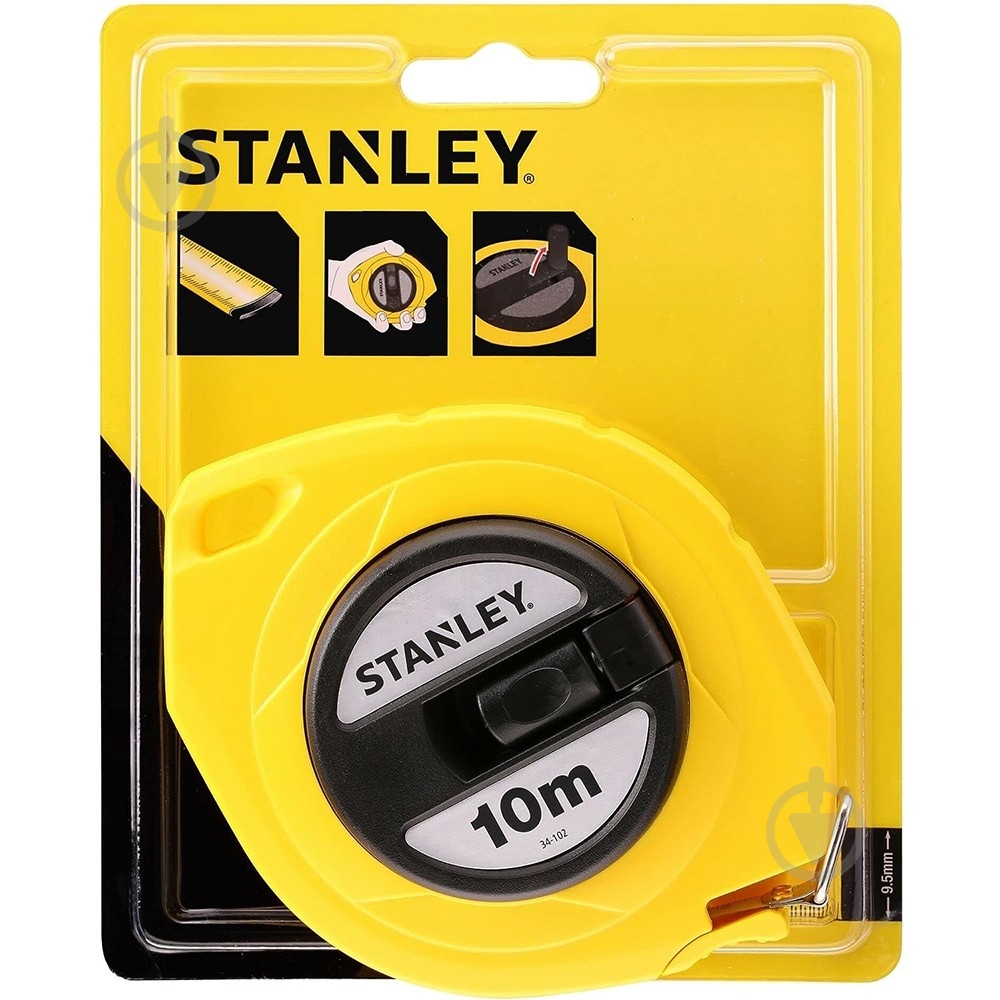 Рулетка Stanley 0-34-102 10  м x 9,5  мм - фото 4