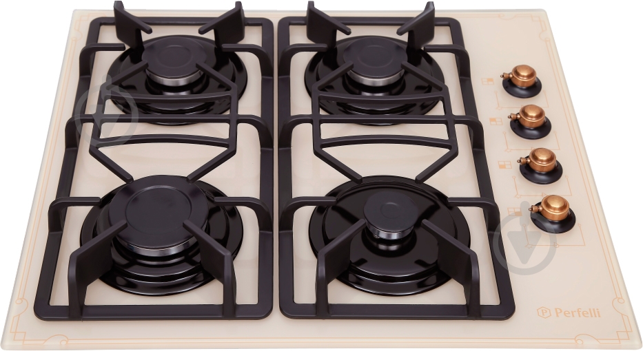 Варильна поверхня газова Perfelli HGG 61524 IV ANTIQUE - фото 3 Варильна поверхня газова Perfelli HGG 61524 IV ANTIQUE - фото 3