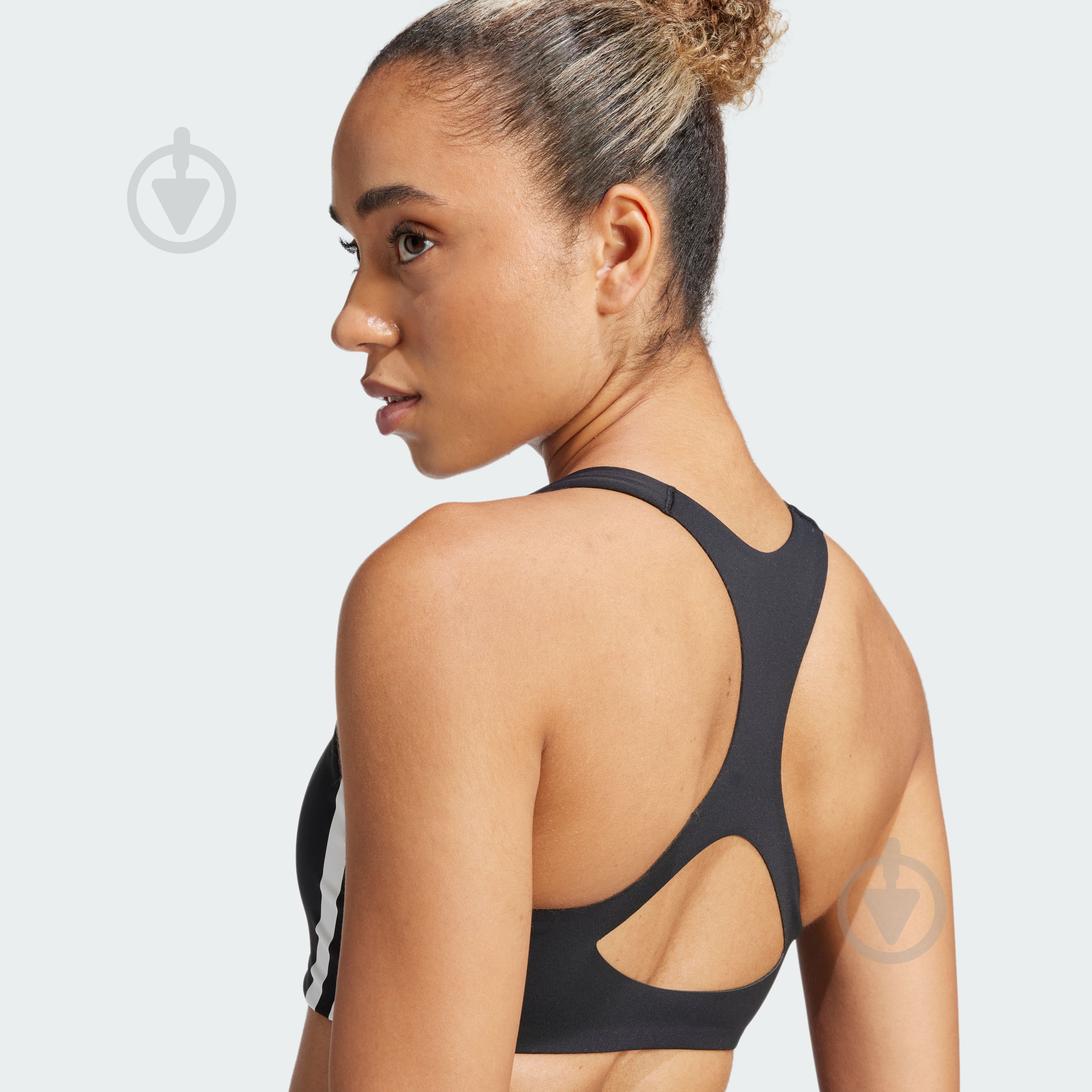 Бра Adidas PWRCT MS 3S BRA JH1420 р.M-A/B чорний - фото 4