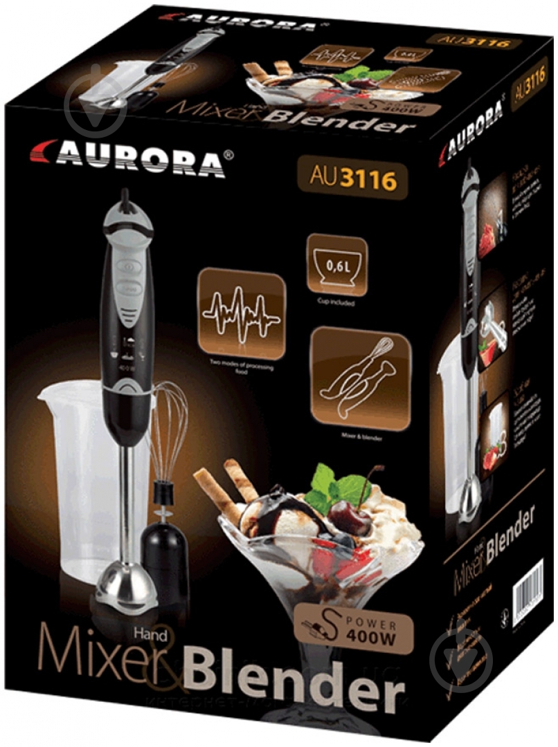 Блендер погружной Aurora AU-3116 - фото 2 Блендер погружной Aurora AU-3116 - фото 2