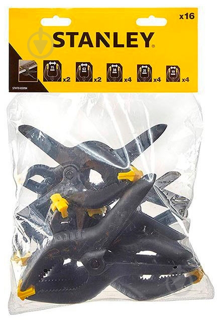 Набор струбцин Stanley 16 шт STHT0-83094 - фото 1