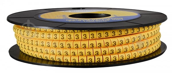 Маркер кабельный АСКОУКРЕМ EC-0 - 3 желтый - фото 2 Маркер кабельный АСКОУКРЕМ EC-0 - 3 желтый - фото 2