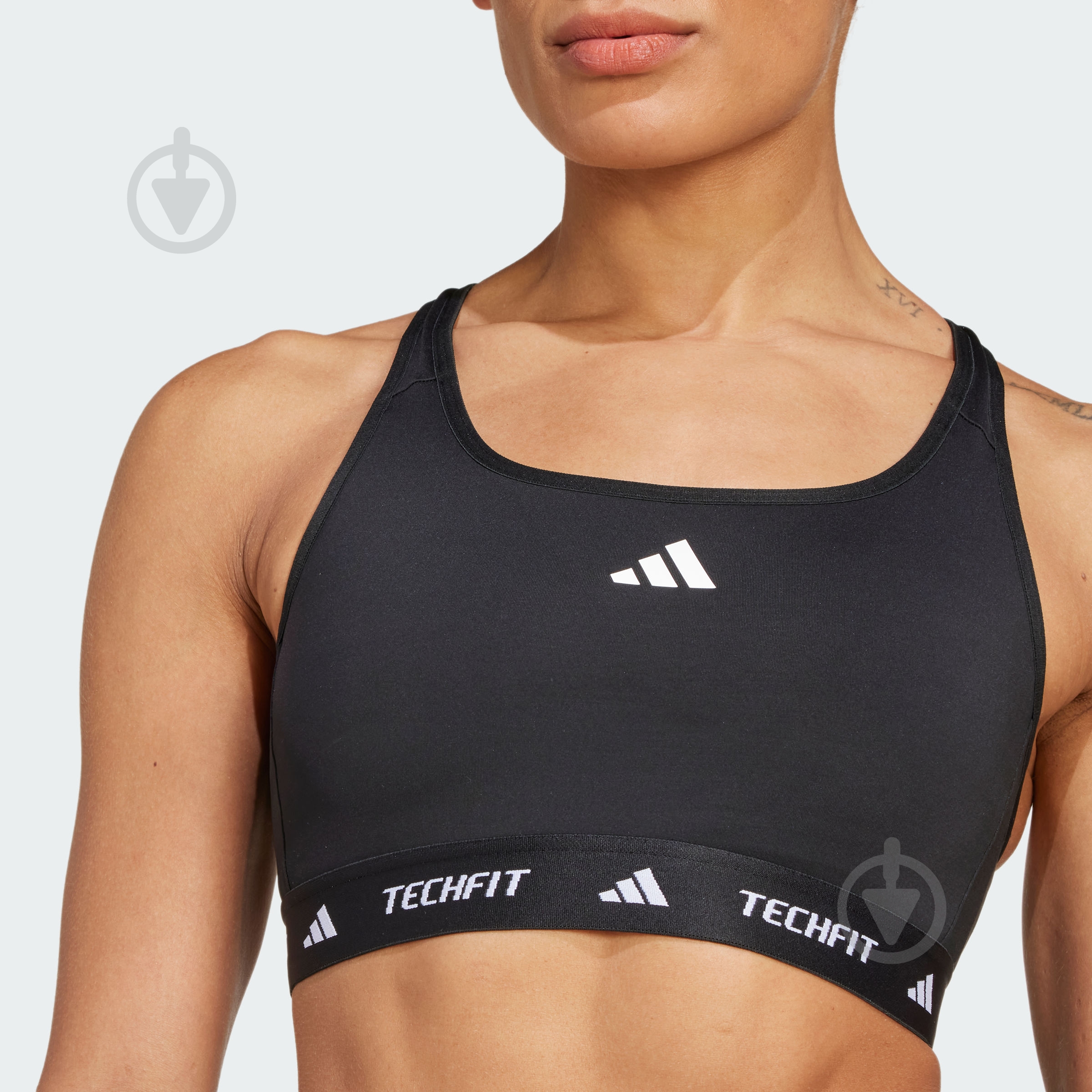 Бра Adidas TF MS BRA IT2400 р.M-C/D черный - фото 3