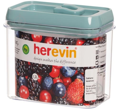 Контейнер для хранения Herevin Nordic Blue 1,2 л - фото 1