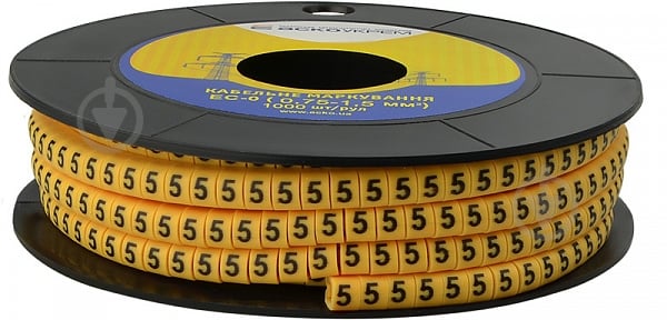 Маркер кабельный АСКОУКРЕМ EC-0 - 5 желтый - фото 2 Маркер кабельный АСКОУКРЕМ EC-0 - 5 желтый - фото 2